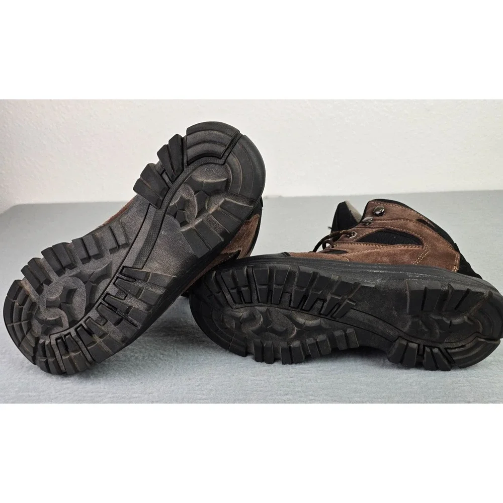 RedHead Men's Hiking Boots Brown Leather Waterproof Trail Boots Size 9M